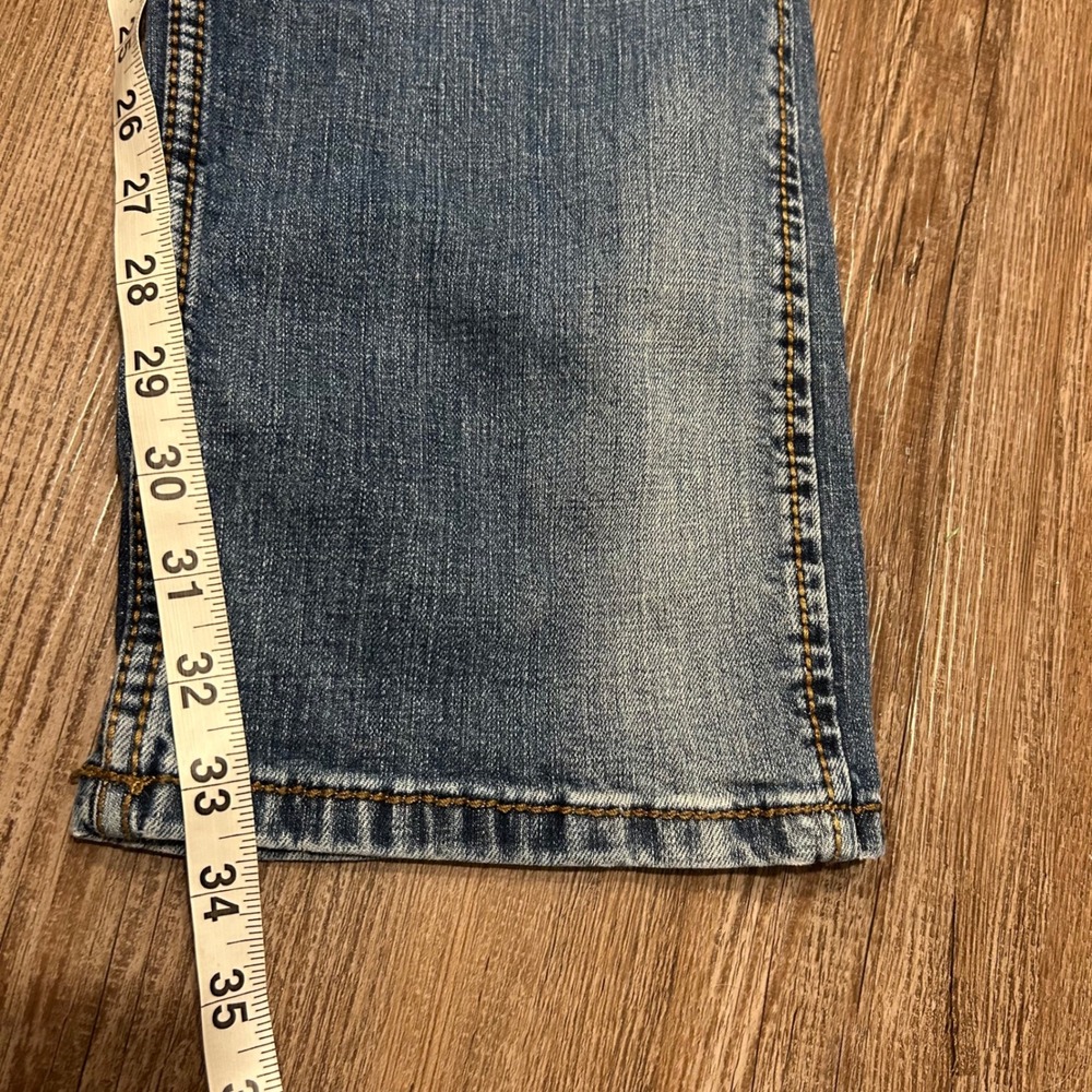 Wrangler Retro Slim‎ Straight Blue Jeans Mens 38x35 Stretch Denim Western Cowboy - Picture 7 of 8